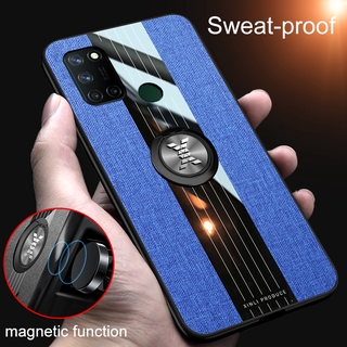 เคสโทรศัพท์มือถือ TPU แบบนิ่ม กันกระแทก มีแหวนแม่เหล็ก สําหรับ OPPO A15 2020 A32 A5 2020 A52 A92 A55 A7 A5S A12 A72 A9 2020 A8 A31 2020 A91 F15