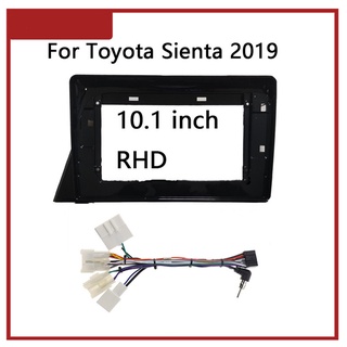 แผงครอบเครื่องเล่น MP5 วิทยุ แอนดรอยด์ 2 Din 10.1 นิ้ว สําหรับ Toyota Sienta 2019