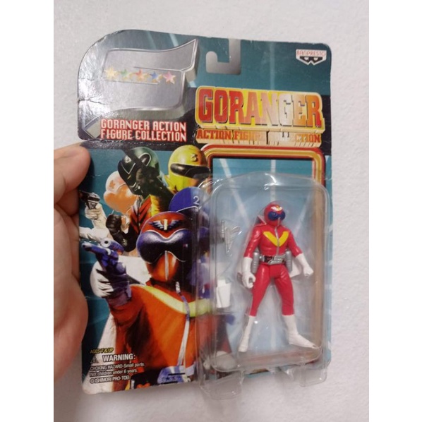 แท้-มือ1-banpresto-goranger-figure-ขบวนการ-5-จอมพิฆาต-โกเรนเจอร์-มิโด-เรนเจอร์-mido-tamashii-nations-iguarts-sentai