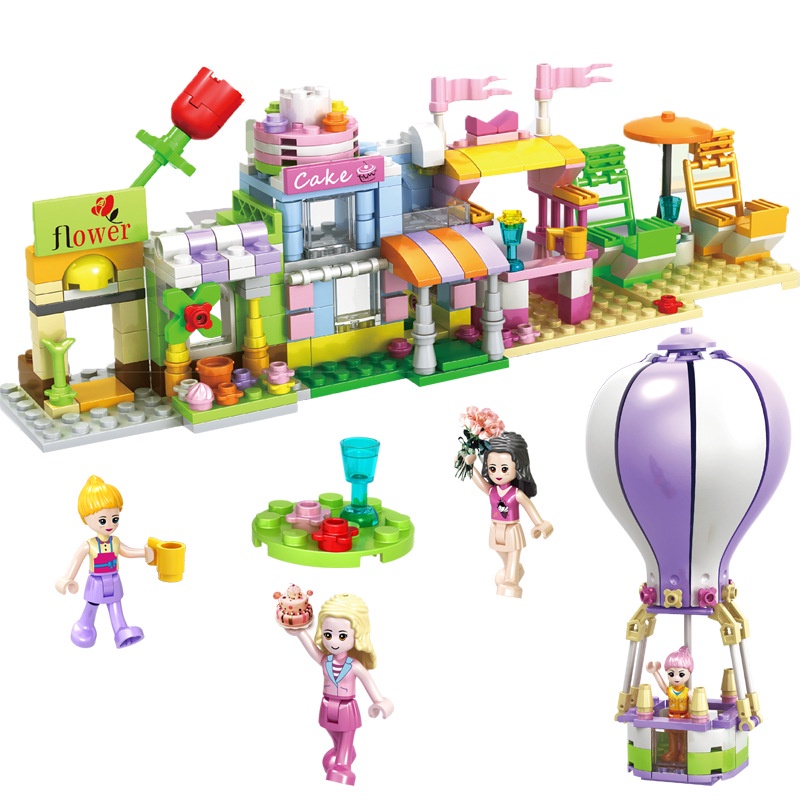 ขายร้อนใช้งานร่วมกับ-lego-ประกอบ-city-minifigures-street-view-building-blocks-สาว-diy-รุ่นเด็กของเล่นเพื่อการศึกษา