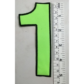 ภาพขนาดย่อของภาพหน้าปกสินค้าตัวเลขติดเสื้อวินแบบปัก 1-0 ตัวใหญ่-ตัวเล็ก สีเขียว จากร้าน _jf123 บน Shopee ภาพที่ 2