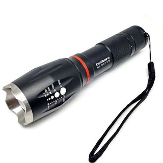 Cree XM-L T6 8000 Lumens ไฟฉาย LED ซูมได้ ใช้แบตเตอรี่