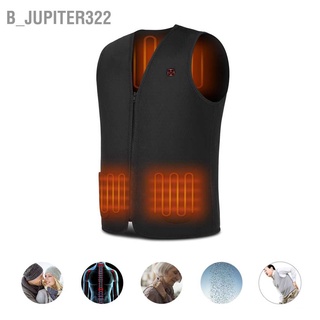 B_jupiter322 Electric Heated Vest  Adjustable Lightweight USB Rechagable Back Pain Relief Heating Warm Waist US M