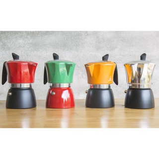 Moka pot หม้อต้มกาแฟ ฝาหน้าใส 3 cup