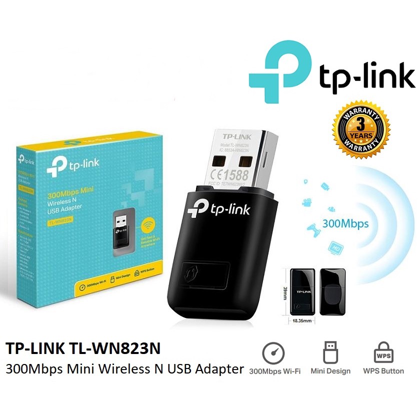 ภาพหน้าปกสินค้าอุปกรณ์รับไวไฟ ราคาถูกๆ TP-LINK (TL-WN823N) N300 Wireless USB Adapter ประกัน LT. จากร้าน hardware_corner บน Shopee