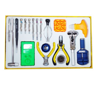 Easy Tool - ชุดซ่อมนาฬิกา 19 ชิ้น กล่องเหลือง