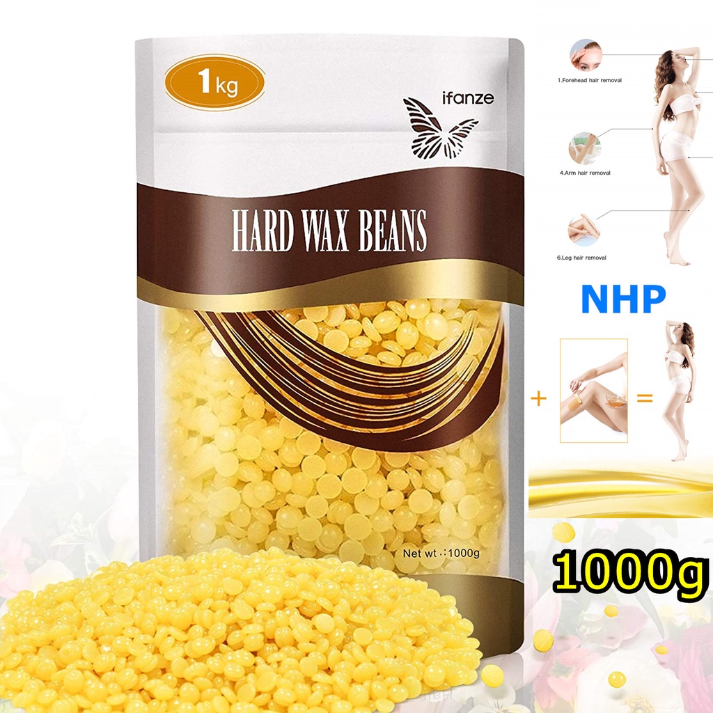 รูปภาพของเม็ดแว็กซ์ร้อน กลิ่นน้ำผึ้ง 100g.400g.1000g.แว๊กซ์กำจัดขนถอนถึงรากขน เม็ดแว็กซ์ Wax สำหรับกำจัดขน Honey Hard wax Beanลองเช็คราคา