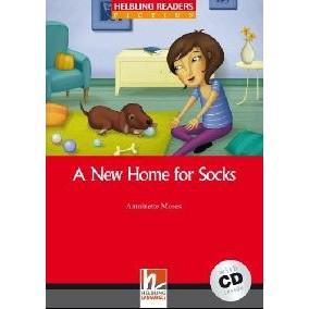 DKTODAY หนังสือ HELBLING READER RED 1:A NEW HOME FOR SOCKS + CD
