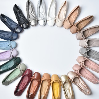 เช็ครีวิวสินค้าสินค้าพร้อมส่ง🔥 'Ballet' Ordinaryshoe รองเท้าคัทชู หนังนิ่ม หัวตัด มีสีให้เลือกเยอะมาก (แนะนำ+1ไซส์จากตาราง)