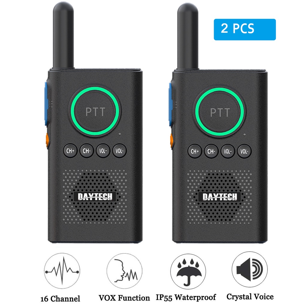Daytech Walkie Talkie Portable Mini for Kids Adult intercom woki toki ...