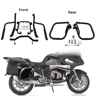 Motorcycle Front&amp;amp;Rear Engine Guard Highway Freeway Crash Bar Fuel Tank Protector Fit For BMW R1200RT R 1200 RT 2005-