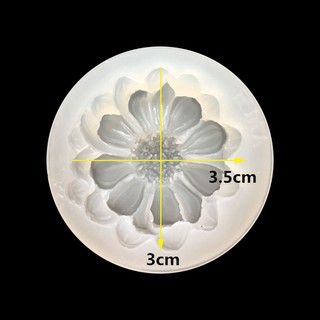 DIY แม่พิมพ์ซิลิโคนรูปดอกไม้ 3 D สำหรับทำเครื่องประดับ