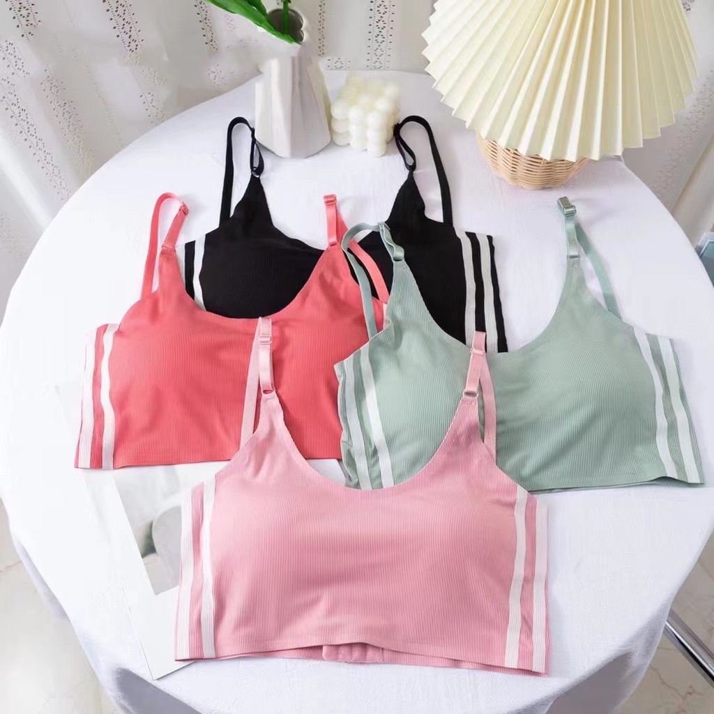 แฟชั่นบรา-ไร้โครง-เสื้อสายเดี่ยวครึ่งตัว-โชว์ข้างเซ็กซี่มาก-v104