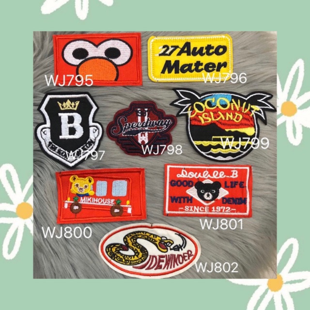 diy-patches-ตัวรีดติดเสื้อผ้า-กาวในตัว-กระเป๋า-รองเท้า-รีดกับวัสดุที่เป็นผ้าได้หลากชนิดหรือนำไปเย็บ-ปะเสื้อผ้า-งานปักผ้า