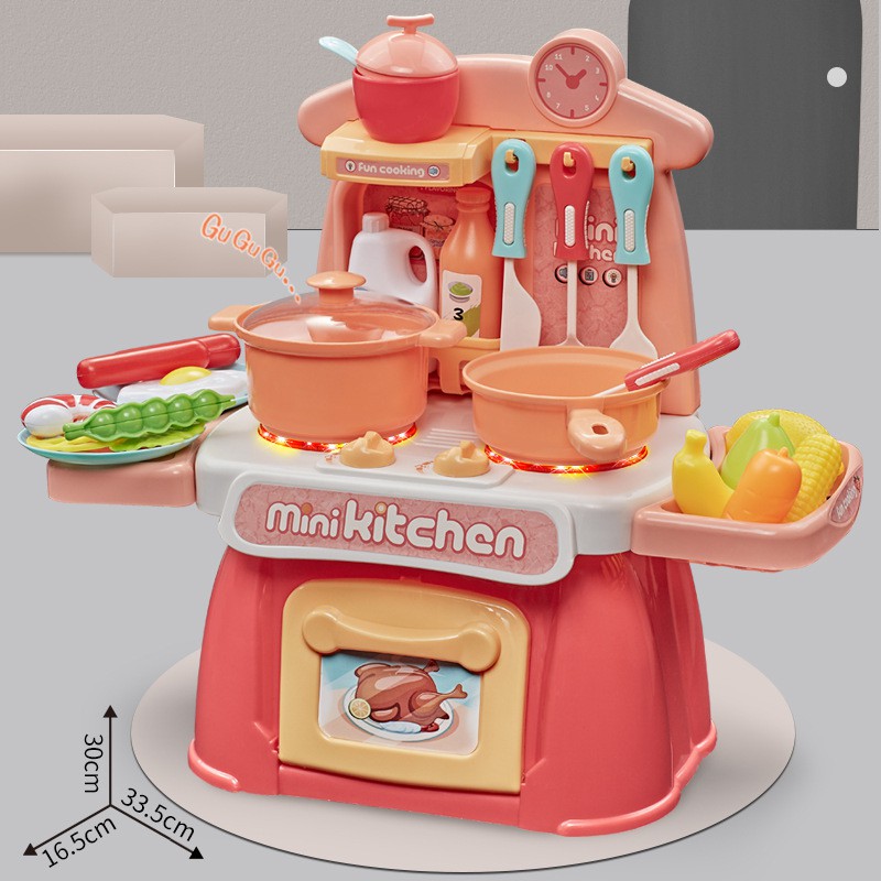 ชุดของเล่นเด็ก ชุดครัวขนาดเล็ก พร้อมแสงไฟ และเสียง Mini kitchen toy set