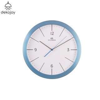 DOGENI นาฬิกาแขวน รุ่น WNM010BU นาฬิกาแขวนผนัง นาฬิกาติดผนัง อลูมิเนียม เข็มเดินเรียบ ดีไซน์เรียบหรู Dekojoy