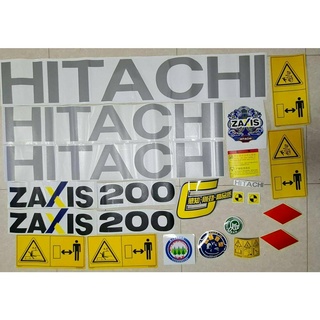 สติ๊กเกอร์ ฮิตาชิ Hitachi ZX200 5g ของแท้ ยี่ห้อ REMFN