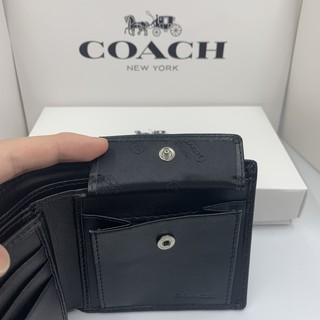 ส่งของวันถัดไป-coach-74771-กระเป๋าสตางค์หนังผู้หญิง-กระเป๋า-เงิน-หนัง-กัน-น้ำ-ทรงสั้น-กระเป๋า-สตางค์