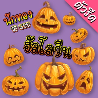 ตัวรีดติดเสื้อ  ฟักทอง Pumpkin ฮัลโลวีน Halloween งาน DFT รีดด้วยเตารีดได้