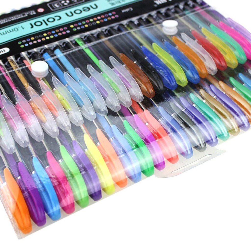 ภาพสินค้าปากกาสี12 สี 12 แท่ง สะท้อนแสง มี12สี ปากกา ปากกา เครื่องเขียน อุปกรณ์การเรียน ปากกาเจล ปากกากากเพชร จากร้าน moomoostationery บน Shopee ภาพที่ 2