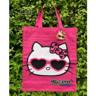 กระเป๋าช๊อปปิ้ง กระเป๋าถือ Hello Kitty ลิขสิทธ์แท้ จากแฟมิลี่ มาร์ท ใบใหญ่ ของใหม่ มือ 1