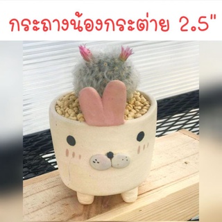 กระถางดินเผา​น้องกระต่าย​ 2.5