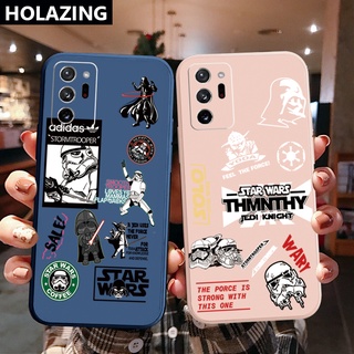 เคสโทรศัพท์มือถือ ขอบสี่เหลี่ยม ลาย Star Wars สําหรับ Samsung Galaxy Note 20 Ultra A30 A20 A50S A10