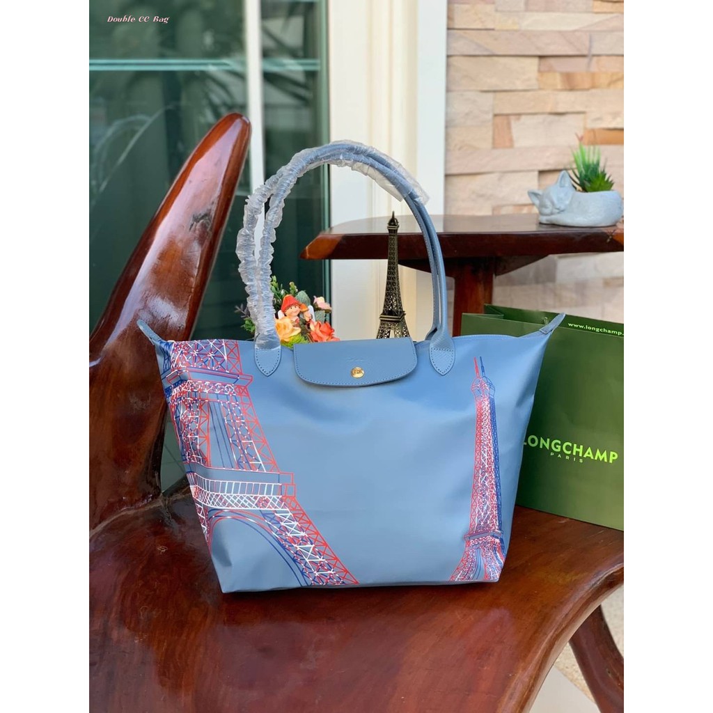 แท้-longchamp-made-in-france-le-pliage-eiffel-tower-limited-edition-tote-bag