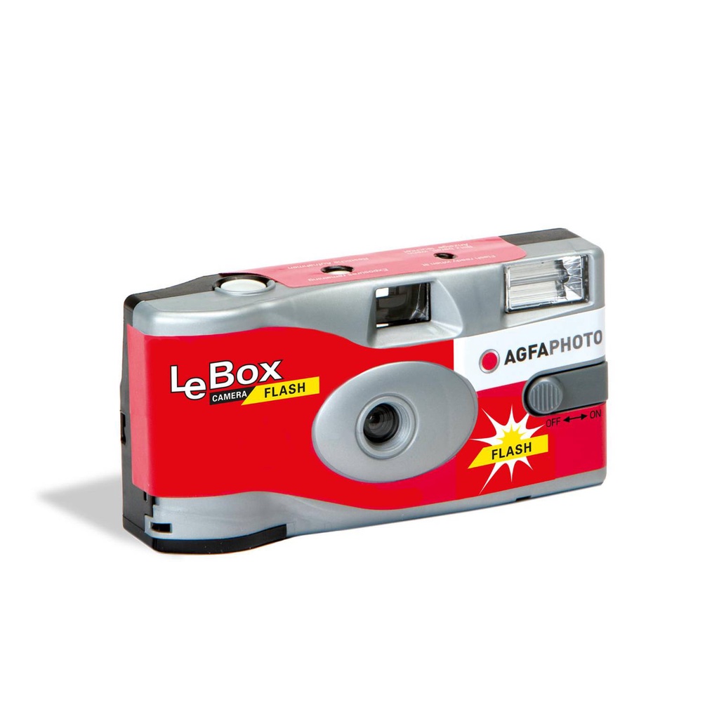 ภาพหน้าปกสินค้าAGFAPHOTO LEBOX SINGLE USE CAMERA กล้องฟิล์มใช้แล้วทิ้ง จากร้าน pixoneonline บน Shopee