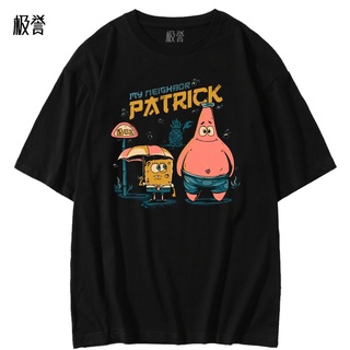 Korean เสื้อเบลาส์ - SpongeBob Squareกางเกงคอสเพลย์เสื้อยืดแพทริคสตาร์เครื่องแต่งกายท็อปส์ซูแขนสั้นอะนิเมะ