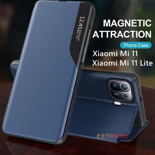เคสโทรศัพท์มือถือหนังฝาพับสําหรับ Xiaomi Mi11 Mi11 Mi11Lite 11 Lite 4G 5G