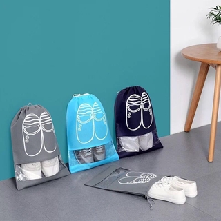 สินค้า MOJO รองเท้ากีฬาแบบพกพา กันน้ำ ถุงใส่รองเท้าแบบพกพา กระเป๋าหูรูด กระเป๋าเก็บของเดินทางอเนกประสงค์