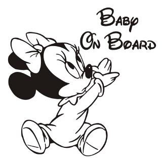 ภาพขนาดย่อของภาพหน้าปกสินค้าBaby on Board - Mickey Mouse ยานยนต์ ป้ายสติกเกอร์  1Pc Disney Cartoon Fashion Car Doodle สติ๊กเกอร์ จากร้าน kids_toys_tower.th บน Shopee