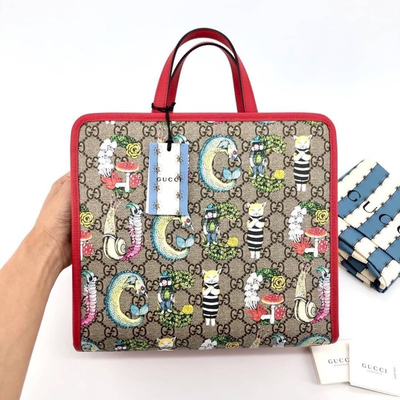 New Gucci Yuko Higuchi Tote bag with Strap Shopee Thailand