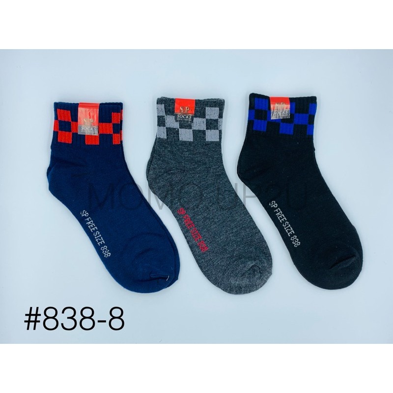 ภาพหน้าปกสินค้าOW Socks ถุงเท้าข้อกลางสปอร์ต 838-8 แพ็ค 12 คู่คละสี
