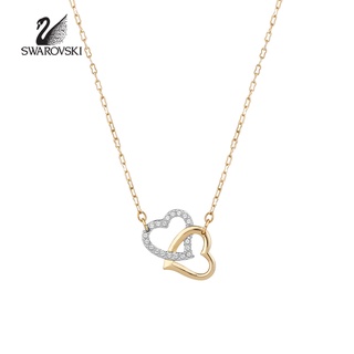 【SALE】🔥พร้อมส่ง🔥swarovskiแท้ Heart-to-heart necklace สร้อยคอหัวใจคู่สำหรับสร้อยคอแฟชั่นแฟน