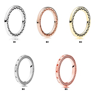 ใหม่ แหวนเงิน S925 สีโรสโกลด์ ของขวัญให้เพื่อน เพื่อนร่วมงาน ครอบครัว j815