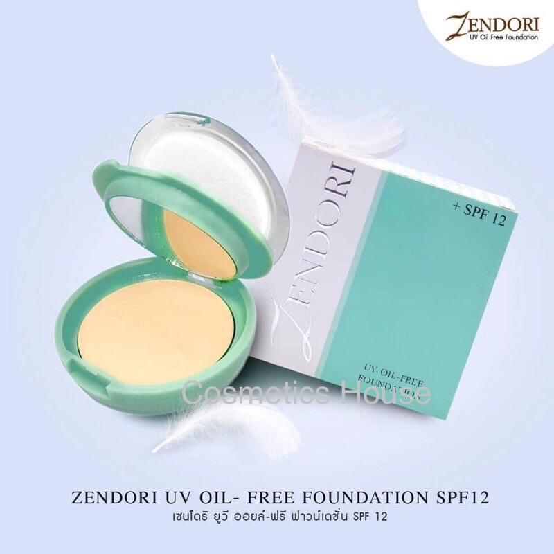 แป้งเซนโดริ-แป้งเซนโดริฟาวเดชั่น-แป้งเซนโดริออยฟรี-zendori-uv-oil-free-foundation-spf12