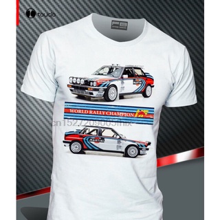 [S-5XL] เสื้อยืดลําลอง แขนสั้น พิมพ์ลาย Uomo Lancia Delta Martini Racing Evo Hf Integrale Rally Legend Fb สไตล์คลาสสิก แ