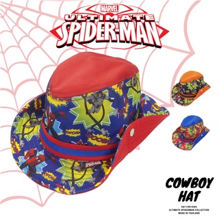 สินค้า หมวกคาวบอย Spider-man character  COWBOY HAT KIDS SIZE 50, 52 CM. (No. SS-314)