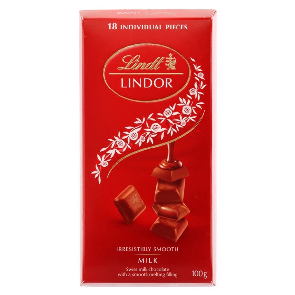 lindt-lindor-irresistibly-smooth-chocolate-100g-ลินด์-ลินเดอร-ช็อกโกแลตจากสวิตเซอร์แลนด์