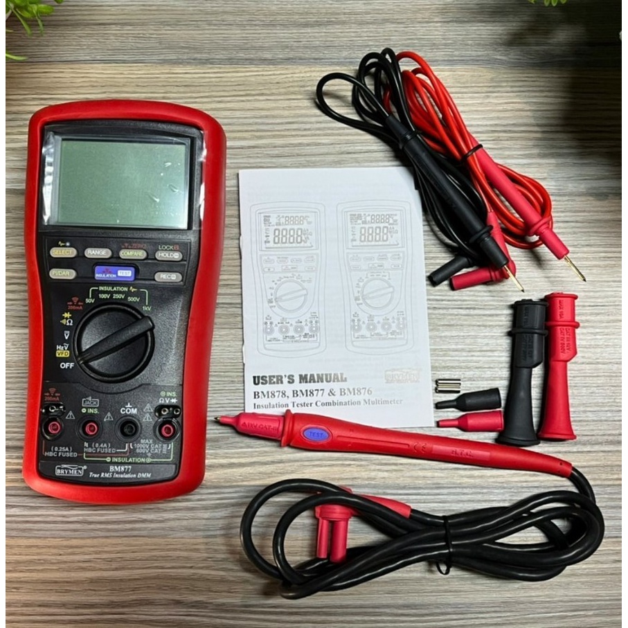 มัลติมิเตอร์-brymen-bm877-insulation-multimeters