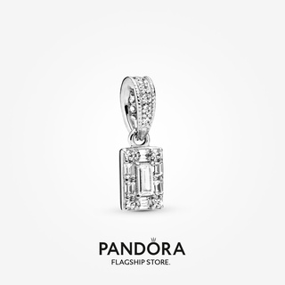 Pandora จี้ทรงสี่เหลี่ยม ของขวัญวันเกิด สําหรับสุภาพสตรี p825