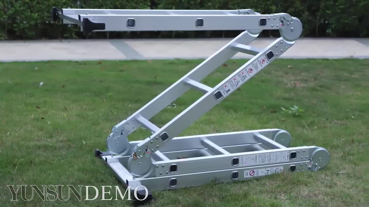 บันไดอลูมิเนียม-บรรไดพับได้-5-8m-folding-ladder-4x5-บันไดอลูเนียม-บันไดพับได้อลูมิเนียม-โหลดได้-150kg-หนา-1-2-มม