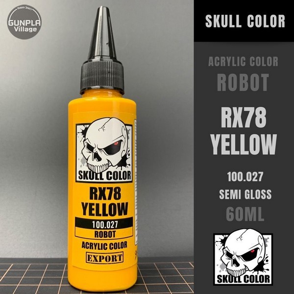 ภาพหน้าปกสินค้าSkull Color 100.027 RX78 Yellow 60 ml (Robot) 8853100903274 (สี) จากร้าน gunplavillage บน Shopee