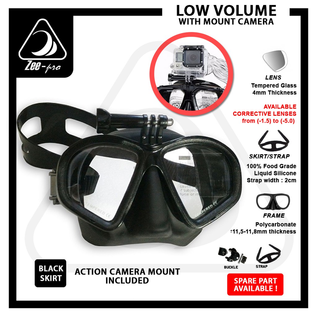 หน ้ ากาก Low Volume Mask Freedive Apnea Freediving Scuba Diving