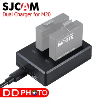 SJCAM DUAL-SLOT CHARGER FOR M20 แท่นชาร์จคู่ SJ M20 มีประกัน