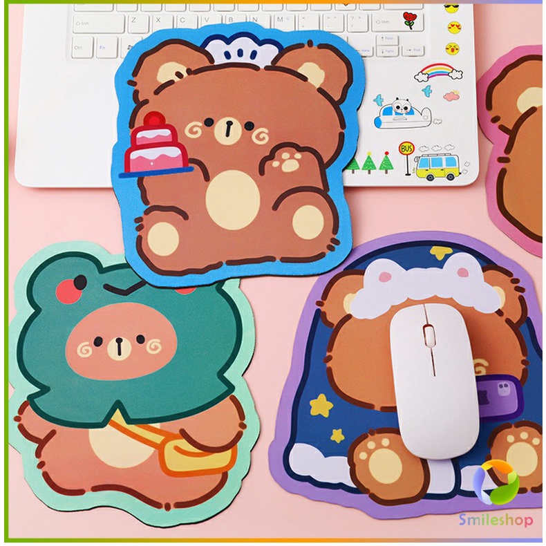 smileshop-แผ่นรองเมาส์ลายการ์ตูน-น่ารัก-อุปกรณ์คอมพิวเตอร์-cartoon-mouse-pad