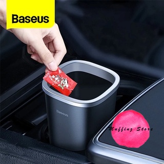 สินค้า 💜ถูกจริง/ส่งไว📦 Baseus ถังขยะในรถ ถังขยะพกพา แบบวางช่องแก้วน้ำ (แถมถุงขยะ)
