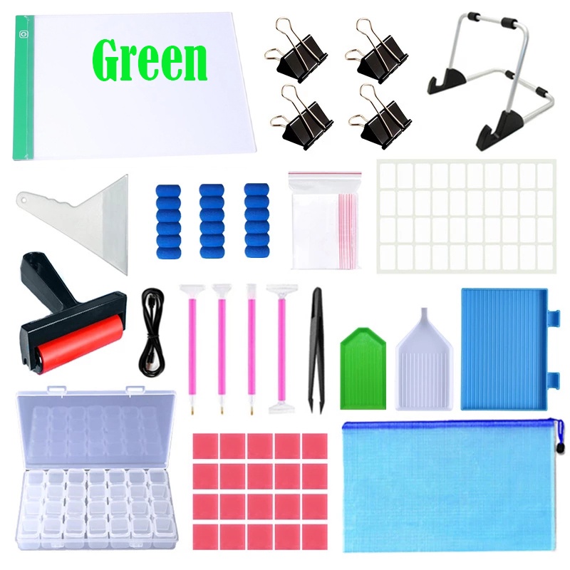 ใหม่-ชุดอุปกรณ์เย็บปักถักร้อย-ปักครอสสติตช์-ปากกากาวโมเสค-diy-สําหรับเด็ก-ผู้ใหญ่